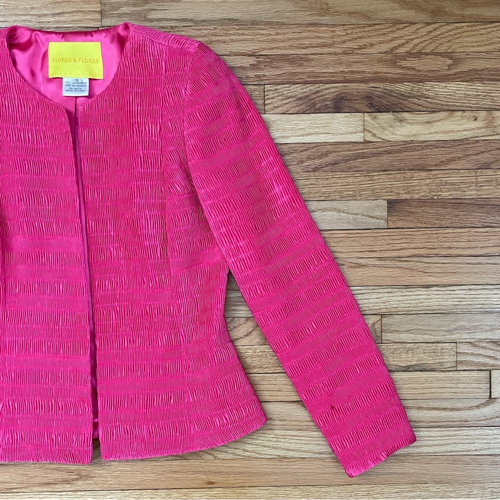 Flores & Flores Hot Pink Blazer View 5